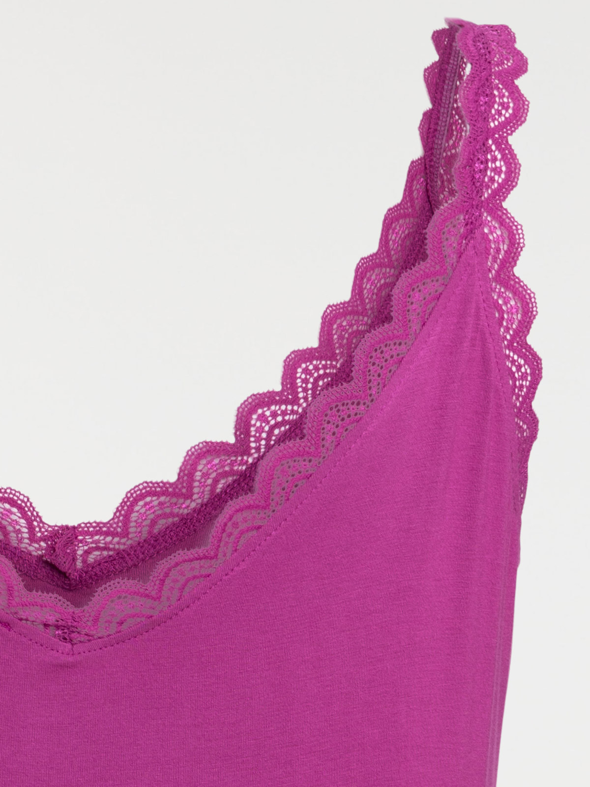 Débardeur aubergine grande taille femme