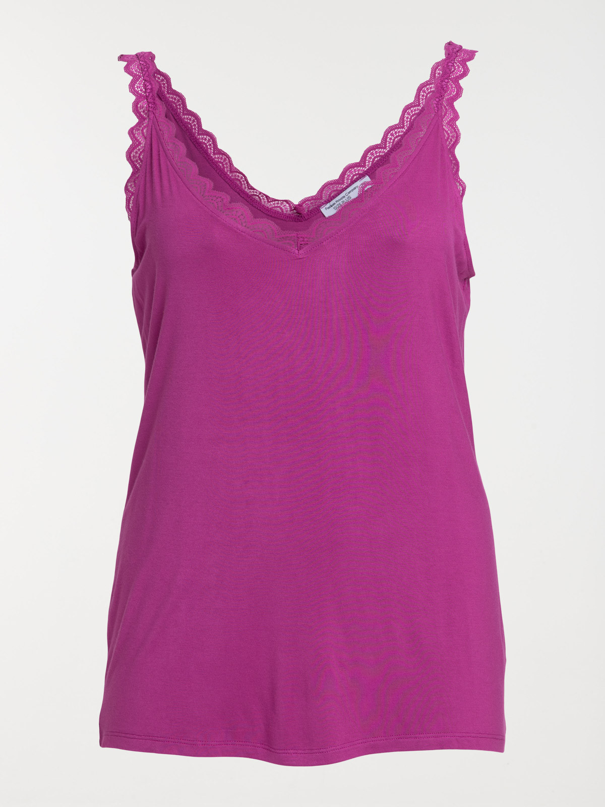 Débardeur aubergine grande taille femme