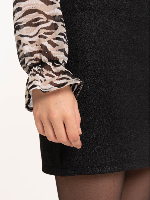 Blouse voile imprimé femme