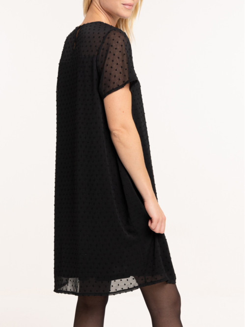 Robe collier en plumetis femme