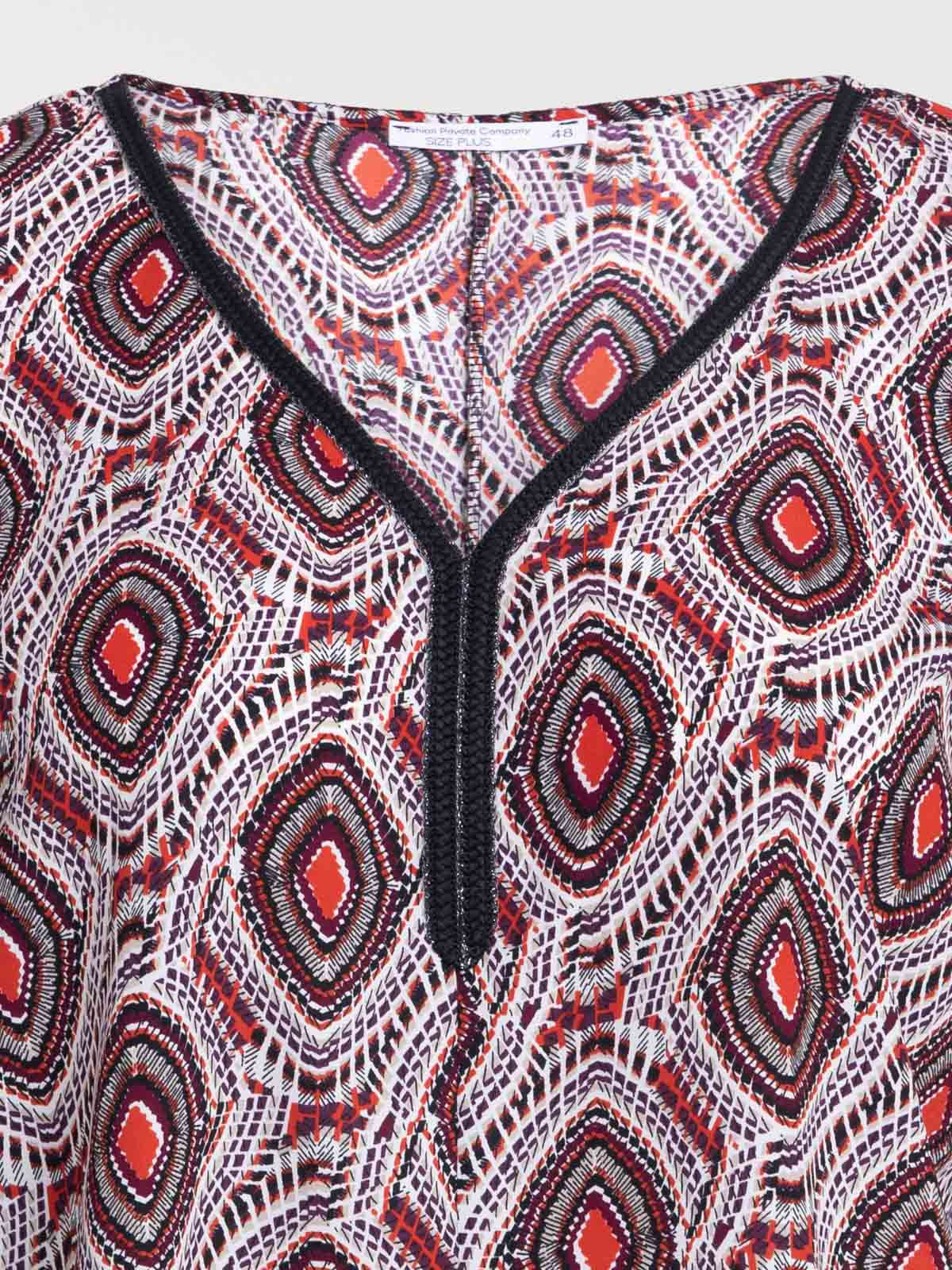 Blouse imprimée grande taille femme