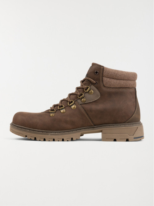 Boots cognac à lacet homme (40-45)