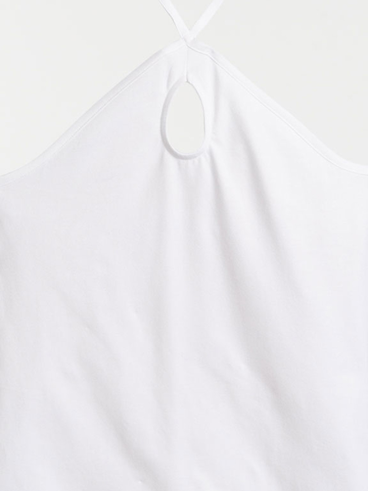 Débardeur dos nu blanc femme