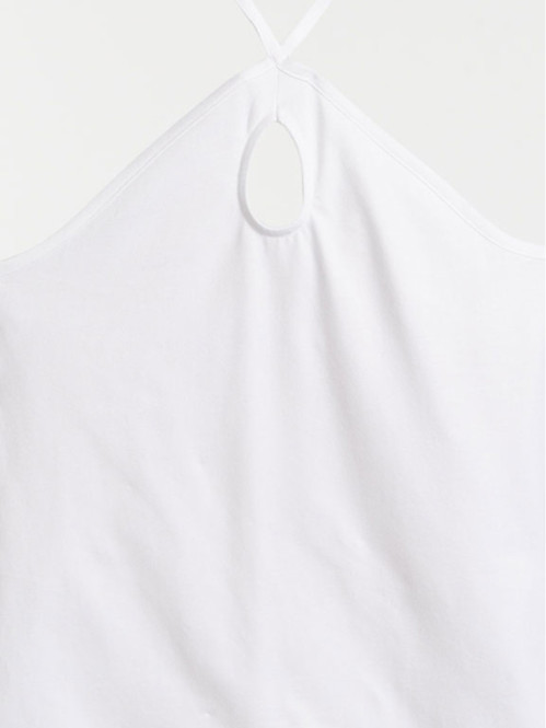 Débardeur dos nu blanc femme