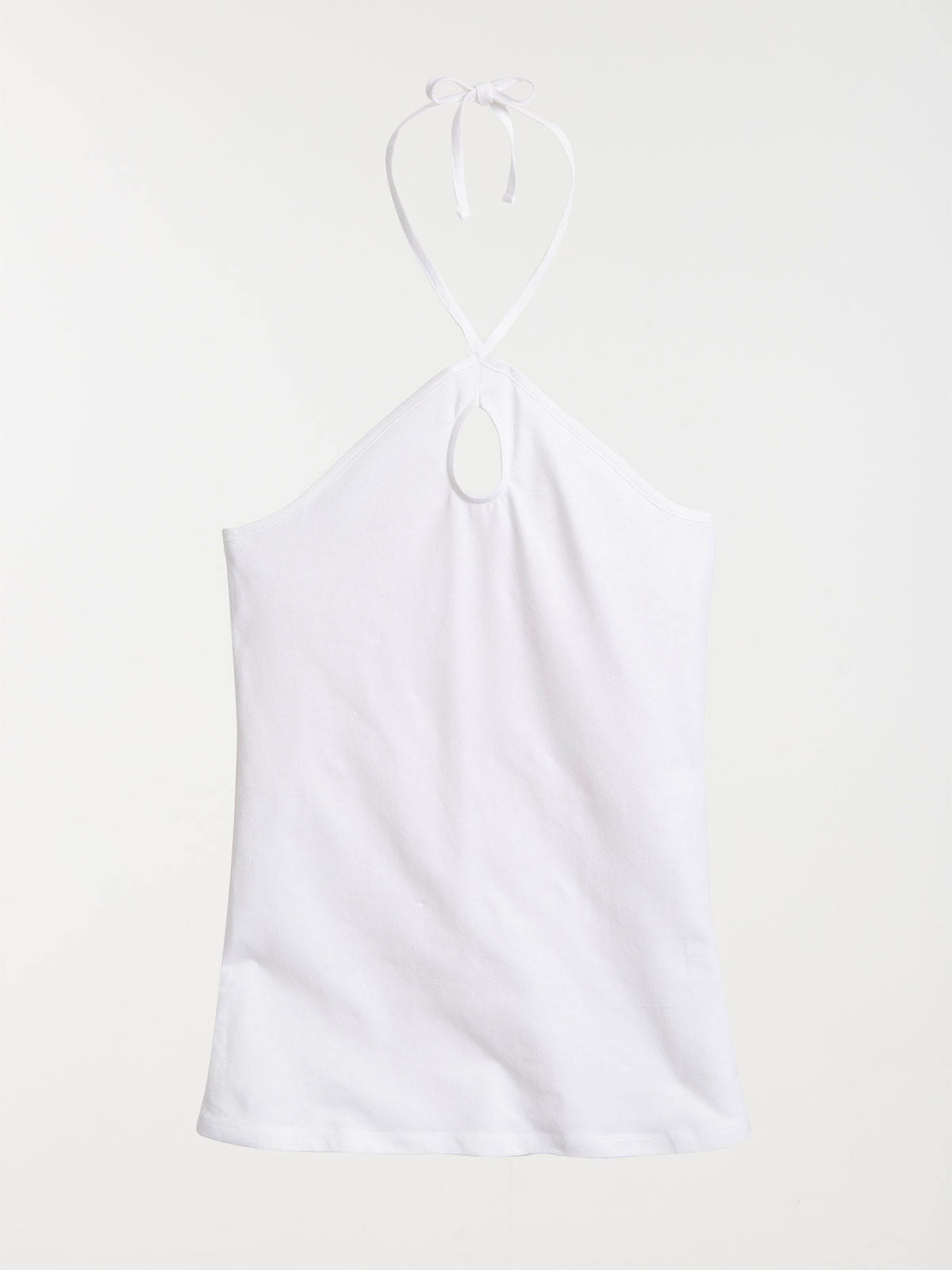 Débardeur dos nu blanc femme