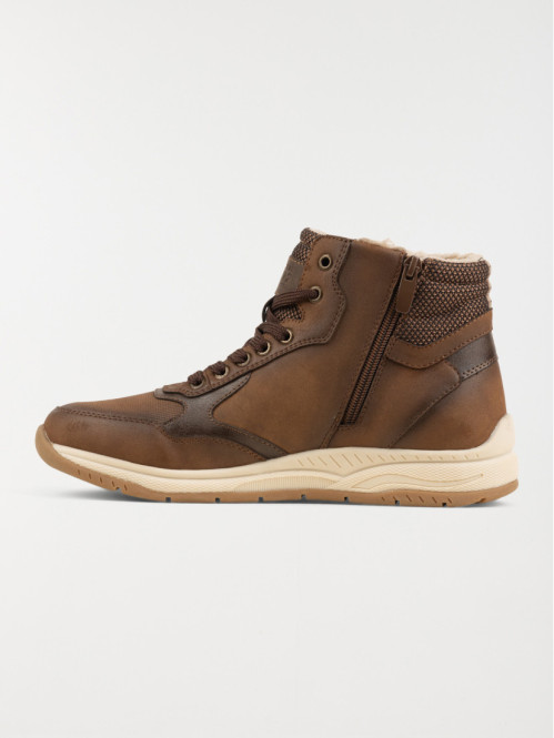 Bottines montantes marrons homme (40-45)