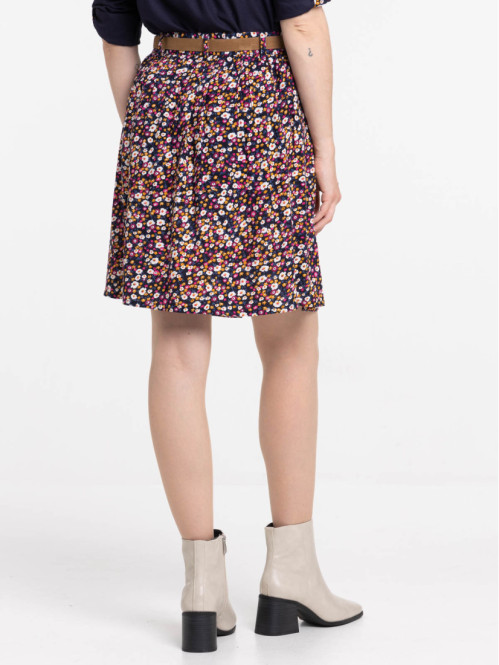 Jupe imprimée avec ceinture...