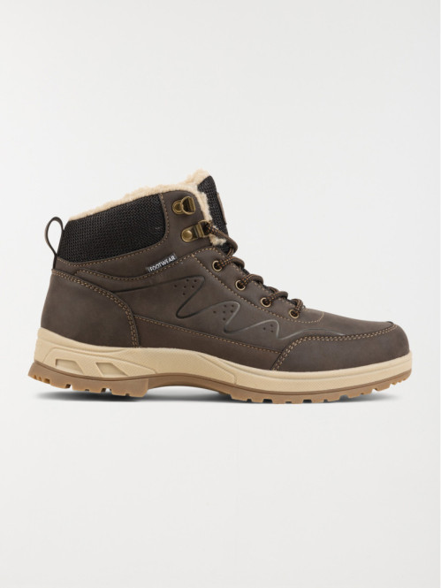 Boots marrons fourrées homme (41-46)