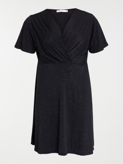 Robe paillette grande taille femme