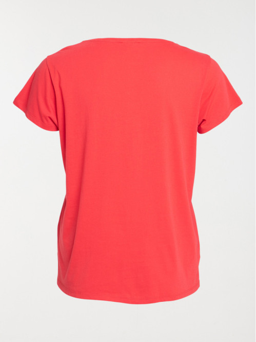 T-shirt rouge grande taille...