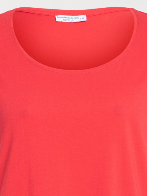 T-shirt rouge grande taille...