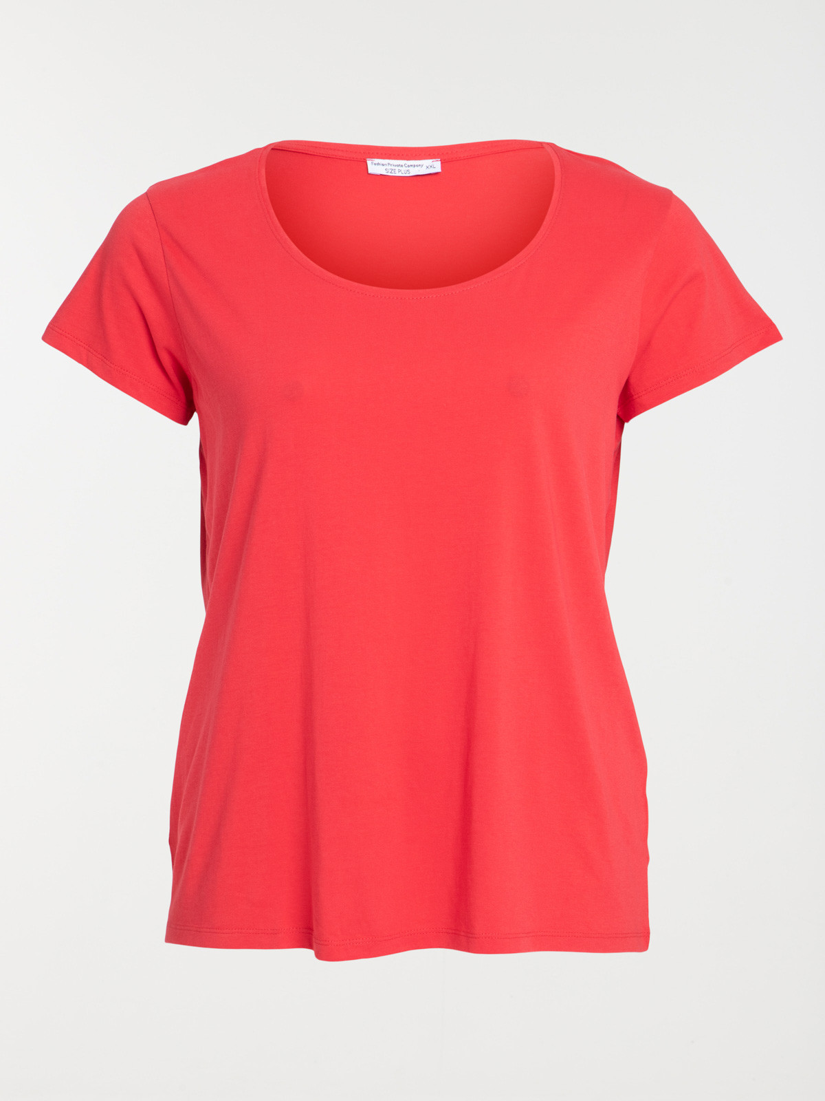 T-shirt rouge grande taille femme