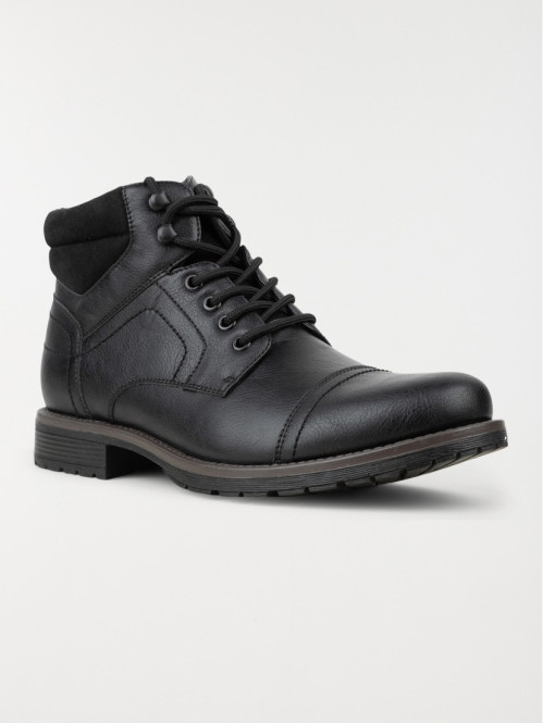 Boots noires à lacet homme (40-45)