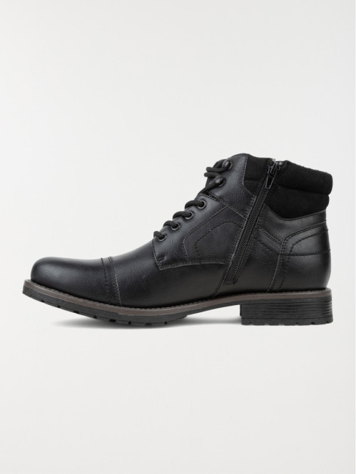 Boots noires à lacet homme (40-45)