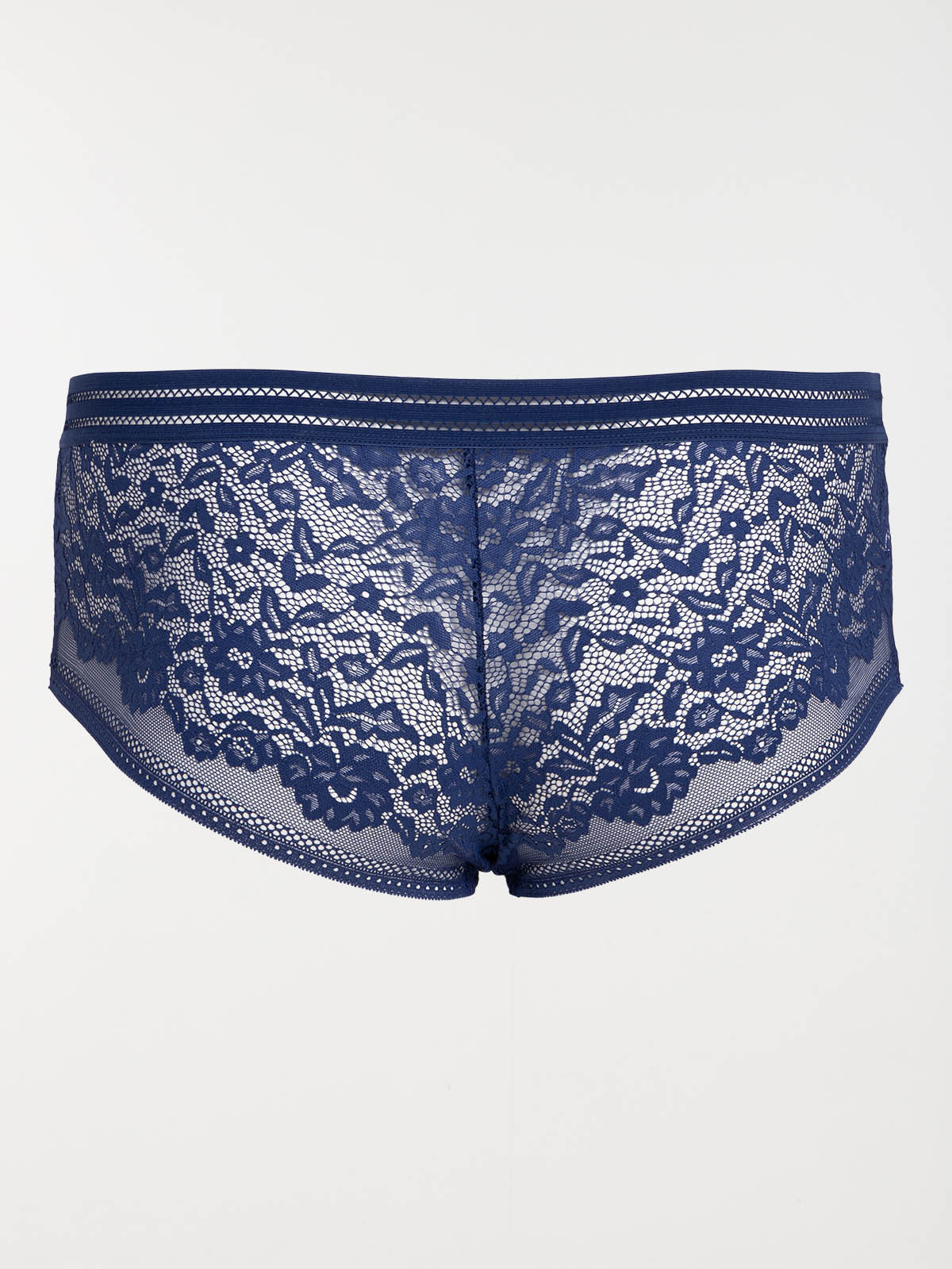 Shorty bleu profond grande taille femme Shorty bleu profond grande taille femme