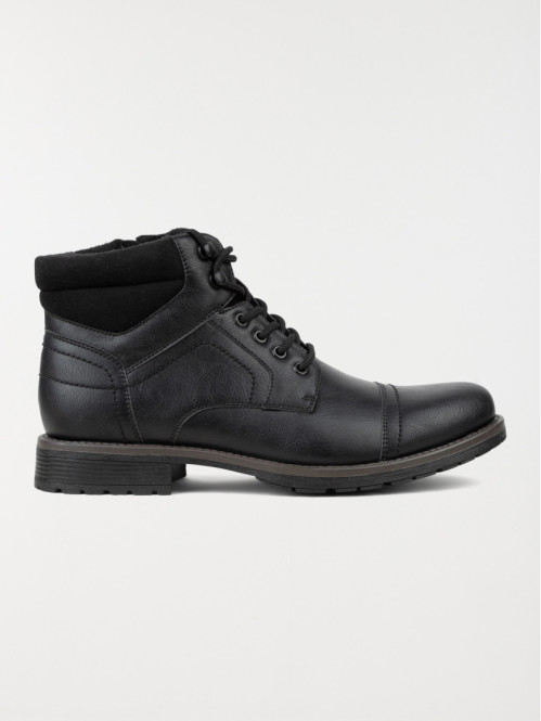 Boots noires à lacet homme (40-45)