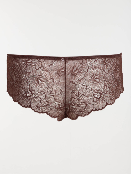 Shorty dentelle choco femme...