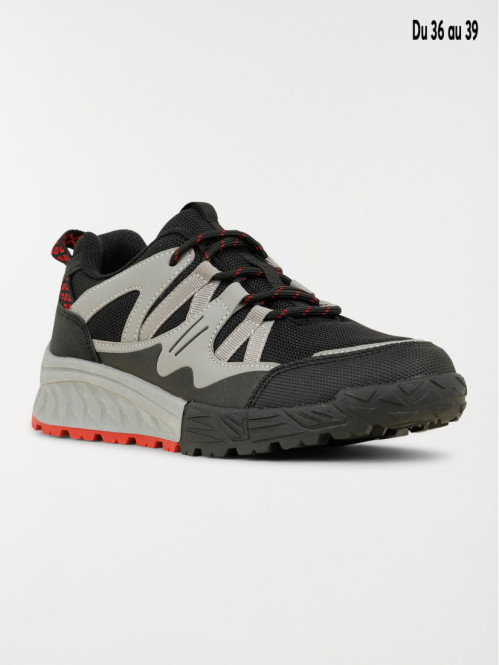 Basket sport noir grise...