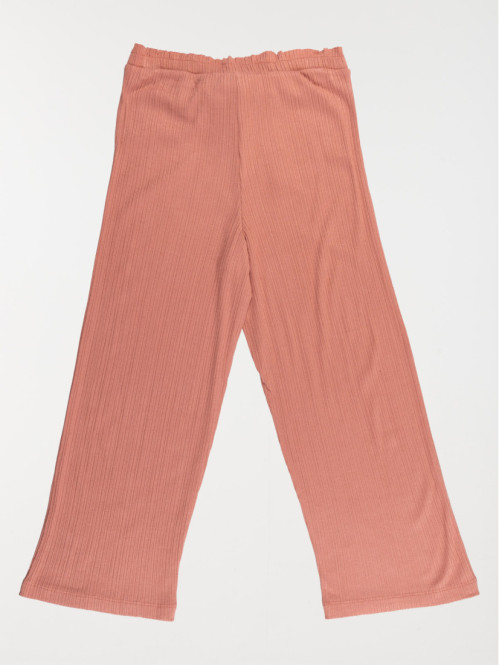 Pantalon uni fluide rose...