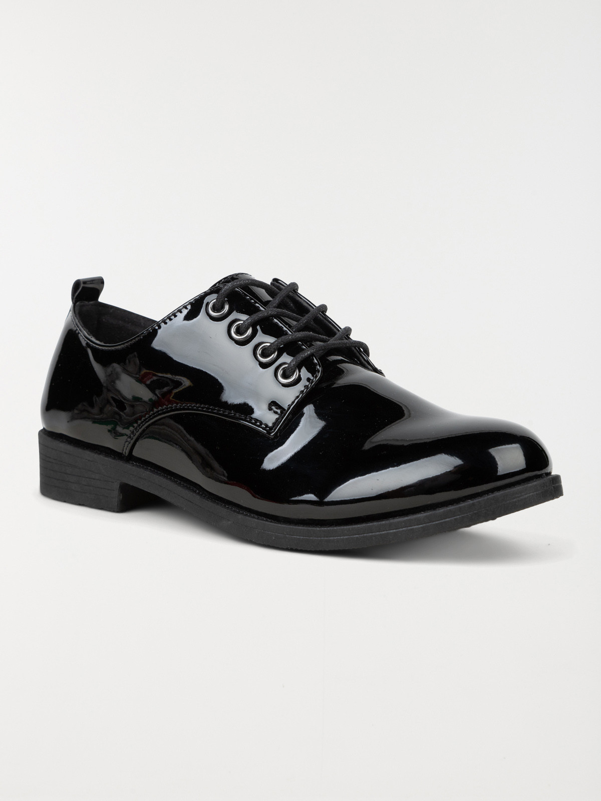 Chaussures vernies lacets femme 36 41