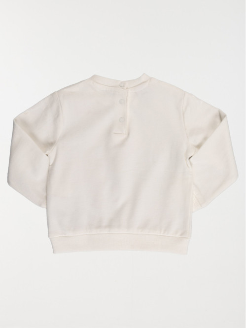 Sweat Stitch blanc fille...