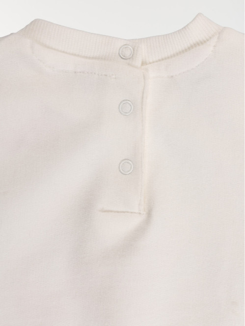 Sweat Stitch blanc fille...