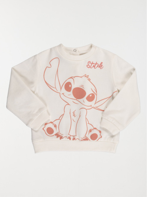 Sweat Stitch blanc fille (3-36M)