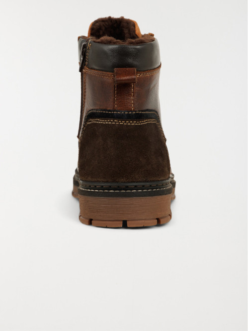 Boots lacets homme tan (41-46)