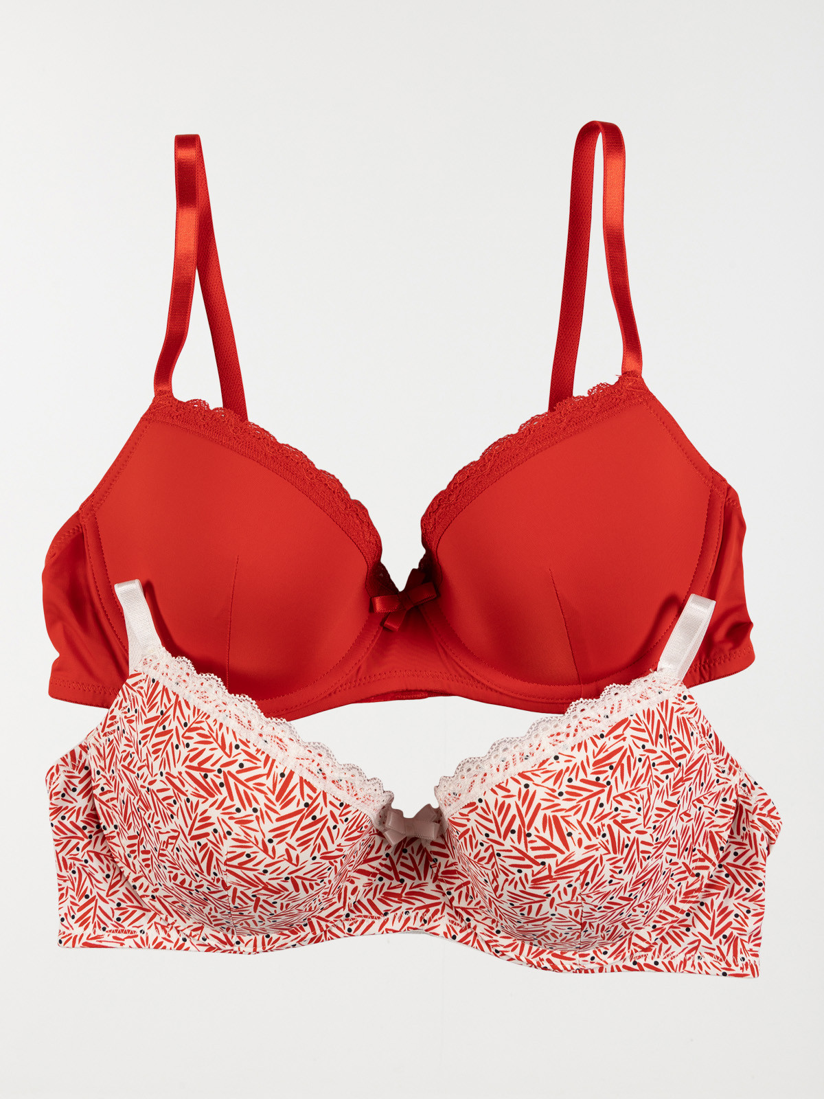 Lot de 2 soutiens-gorge femme (85A-95D)
