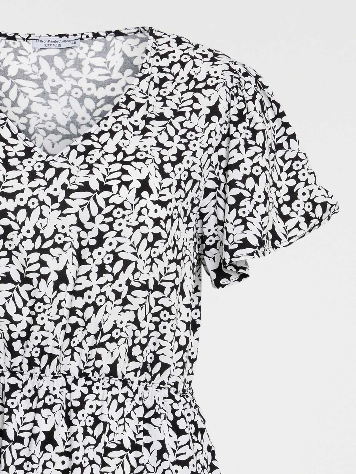 Robe fleurie grande taille femme