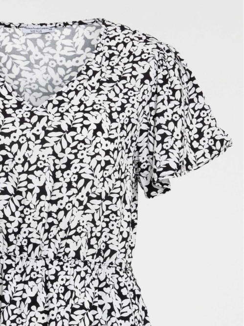 Robe fleurie grande taille...