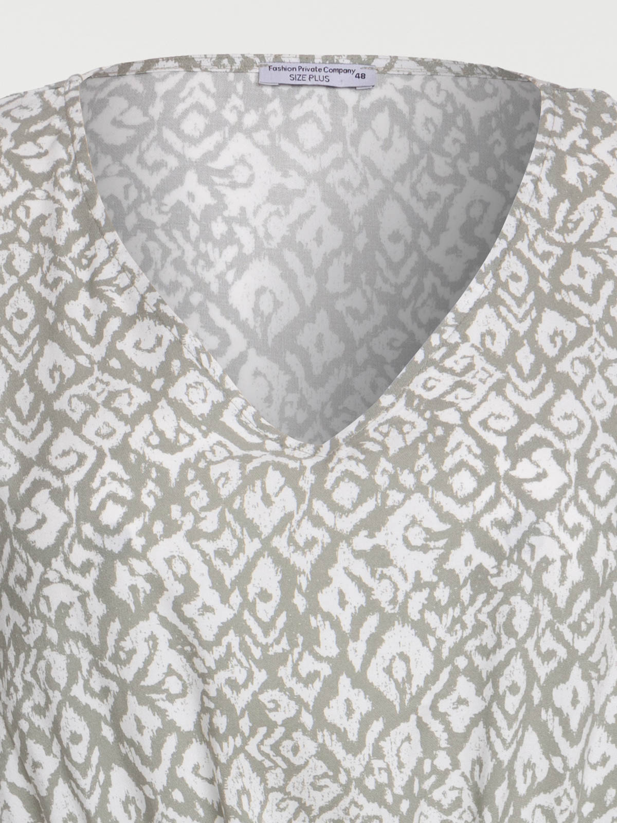 Robe motif ethnique grande taille femme