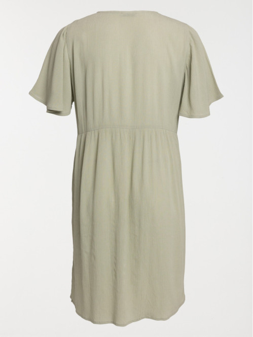 Robe courte sauge grande taille femme Robe courte sauge grande taille femme