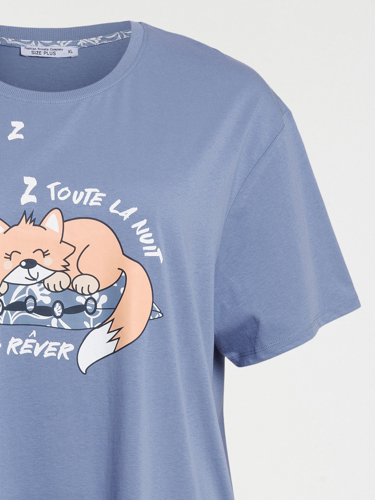 Liquette renard grande taille femme Liquette renard grande taille femme