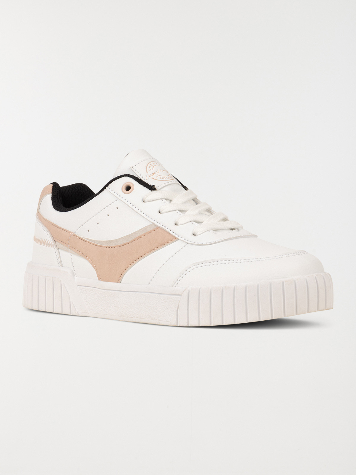 Baskets blanches et roses femme (36-41) Baskets blanches et roses femme (36-41)