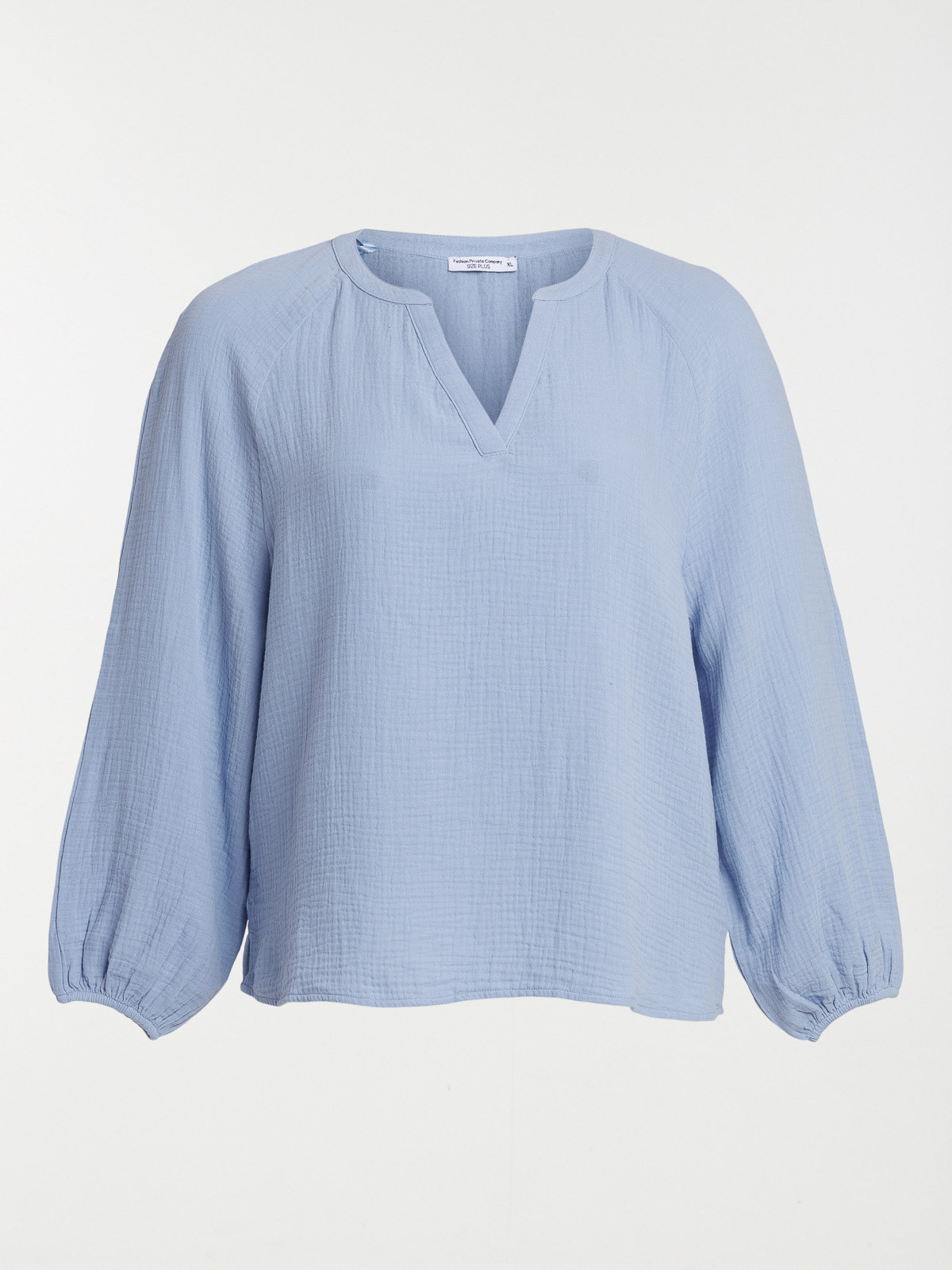 Blouse gaze de coton femme grande taille