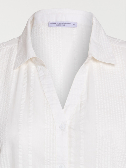 Chemise écru grande taille...