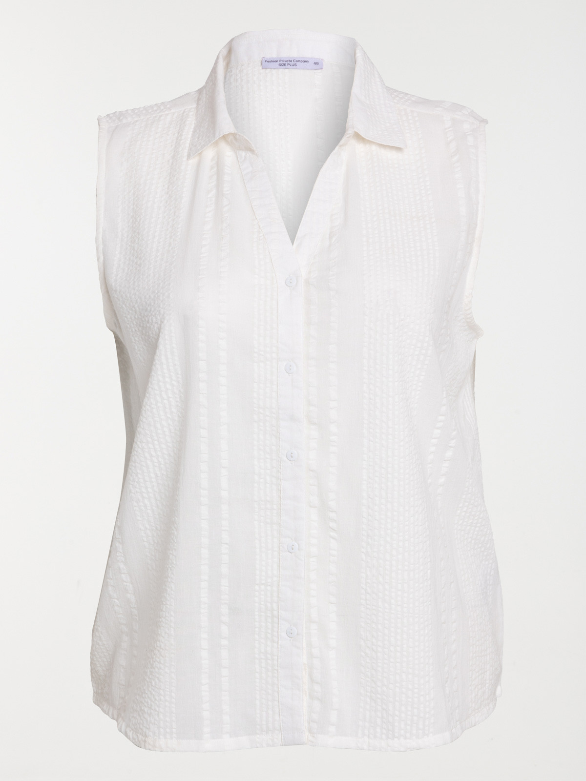 Chemise écru grande taille femme