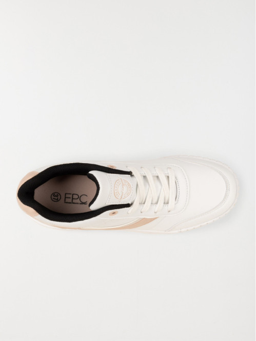 Baskets blanches et roses femme (36-41) Baskets blanches et roses femme (36-41)