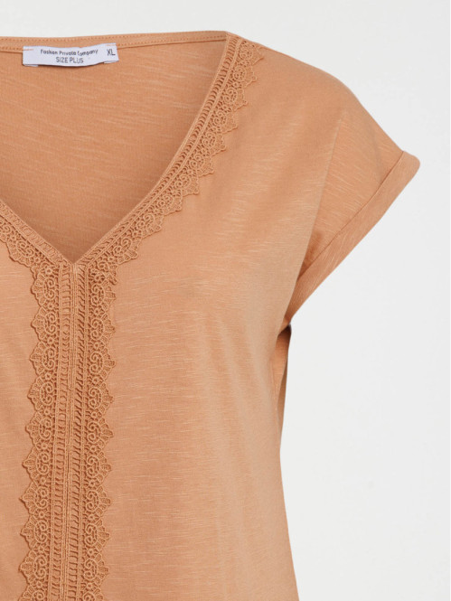 T-shirt camel grande taille femme T-shirt camel grande taille femme