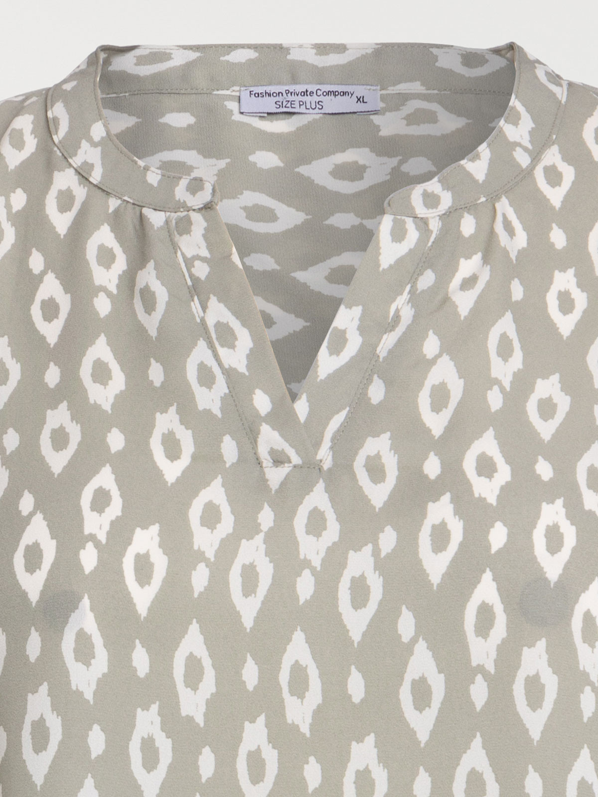 Blouse motif grande taille femme