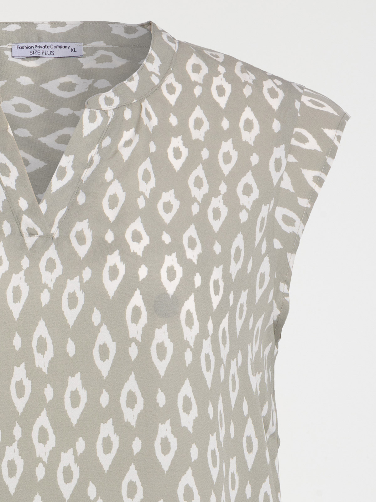 Blouse motif grande taille femme