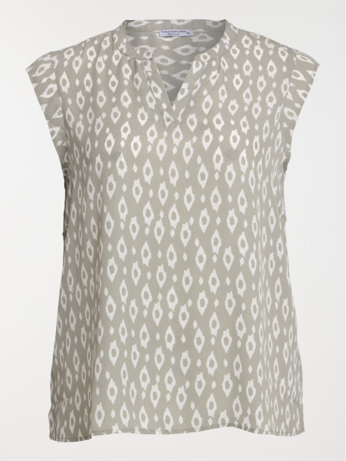 Blouse motif grande taille femme
