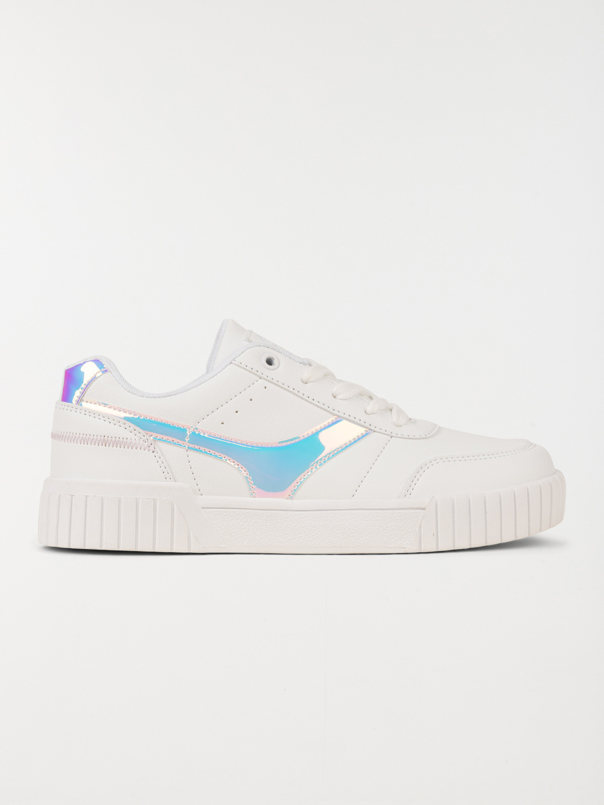 Basket blanche hologramme femme (36-41)