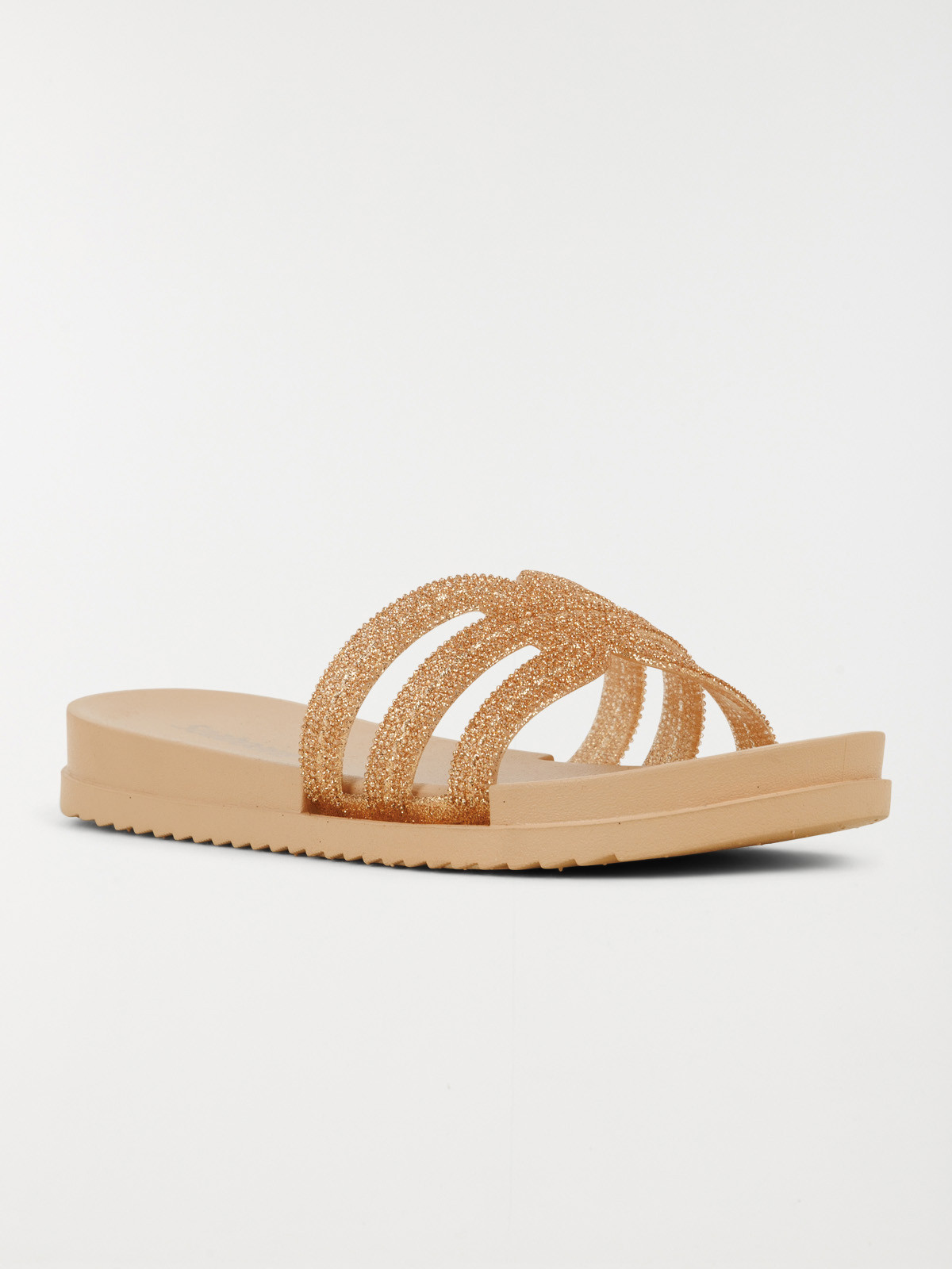 Claquettes roses dorées femme (36-41)