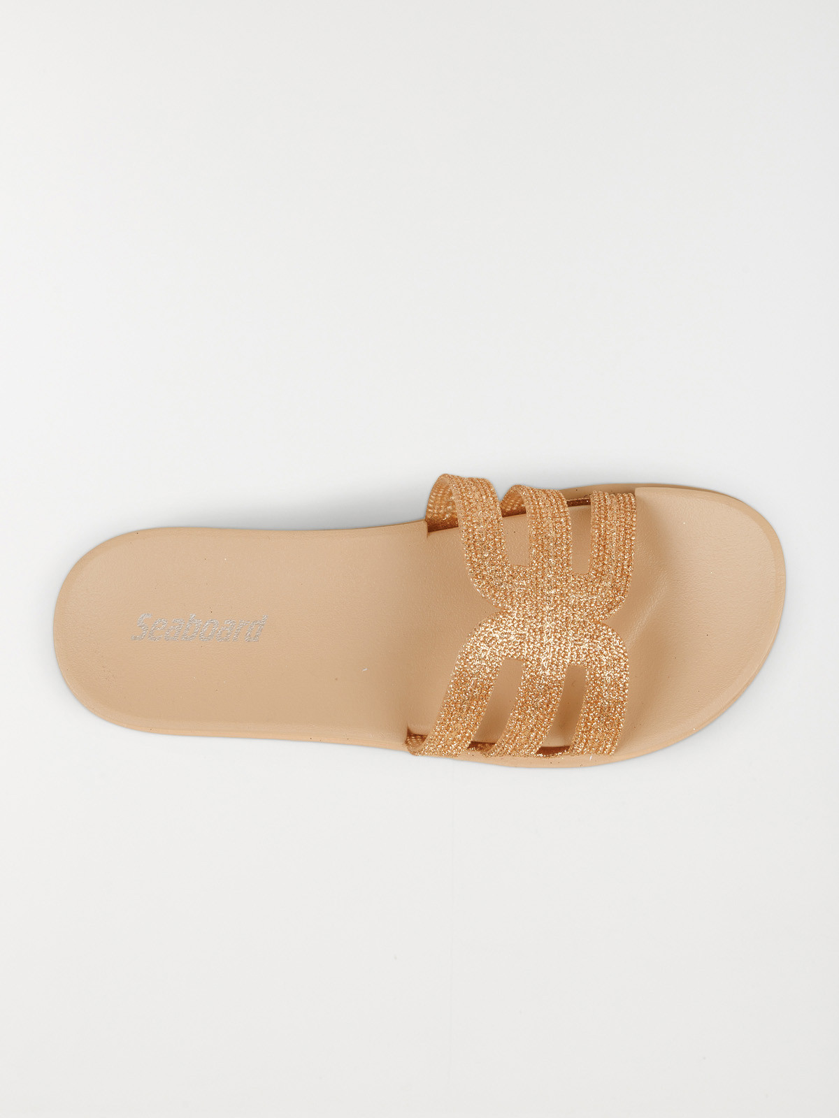 Claquettes roses dorées femme (36-41)