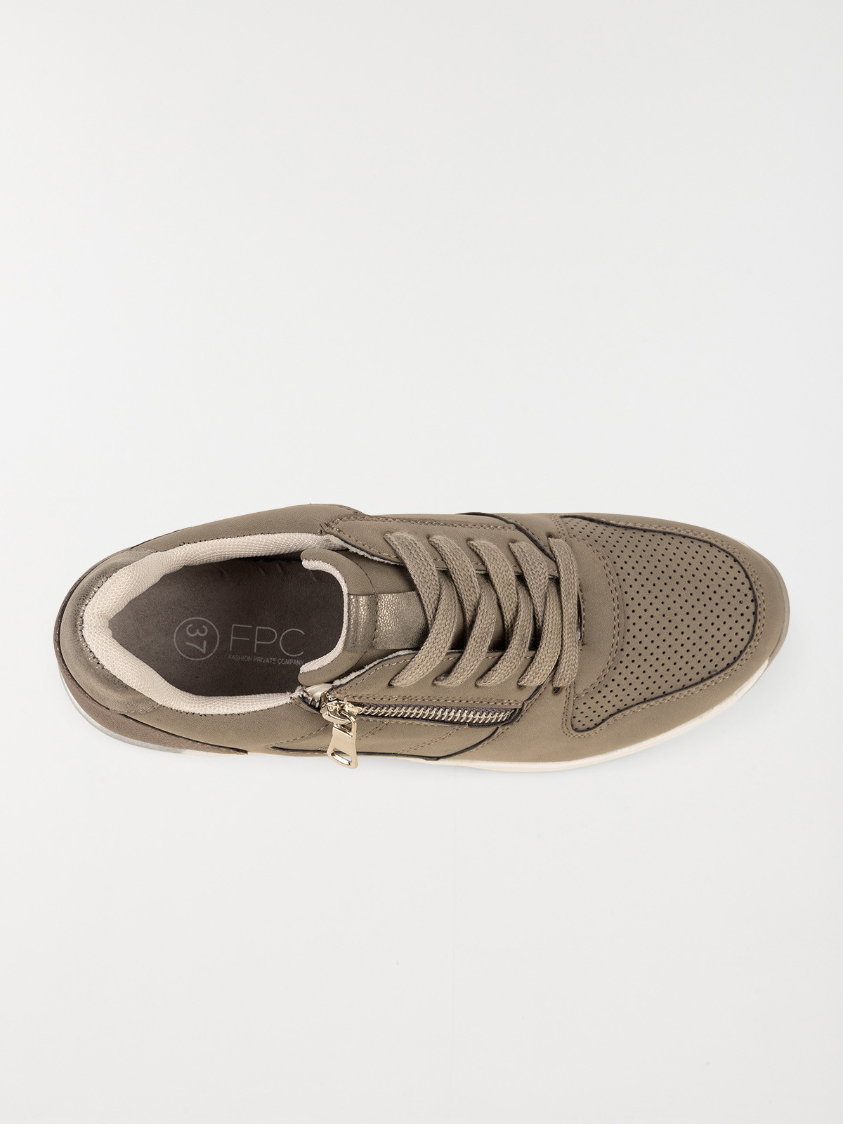 Baskets grises bi-matière femme (36-41)