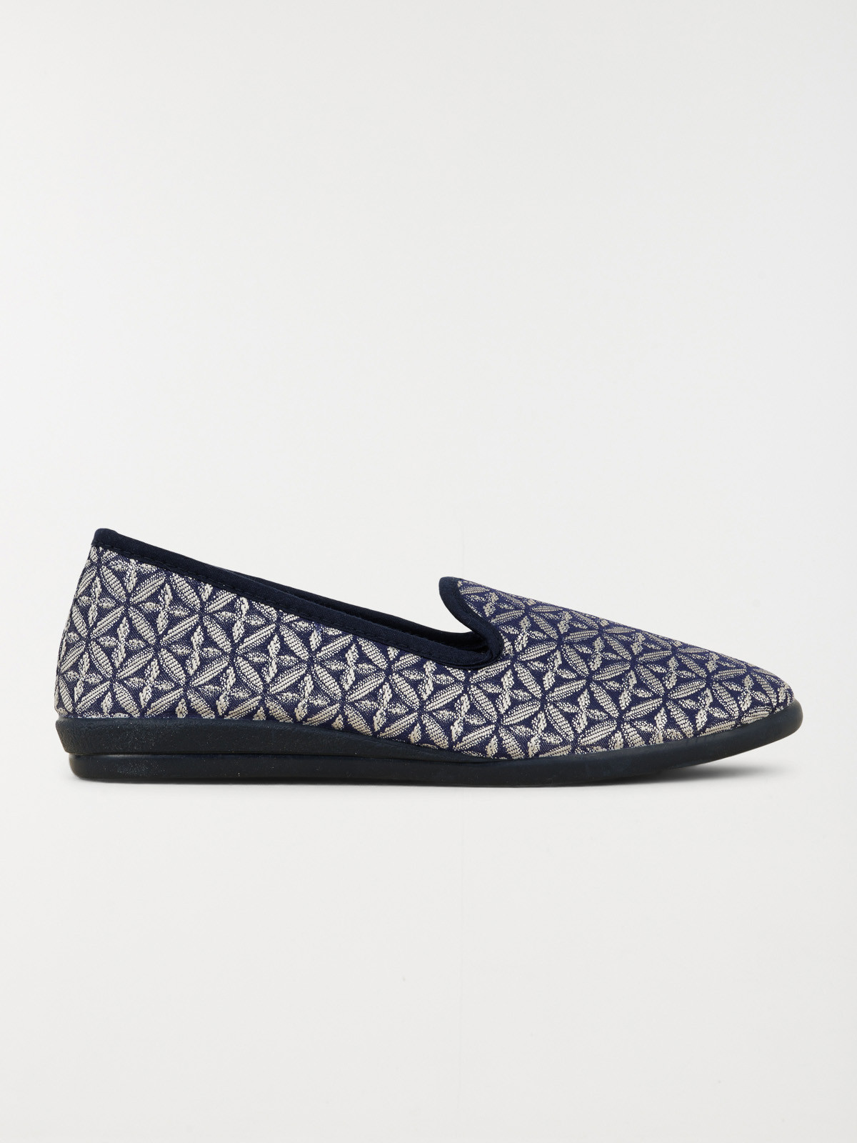 Chausson imprimé marine femme (37-41)