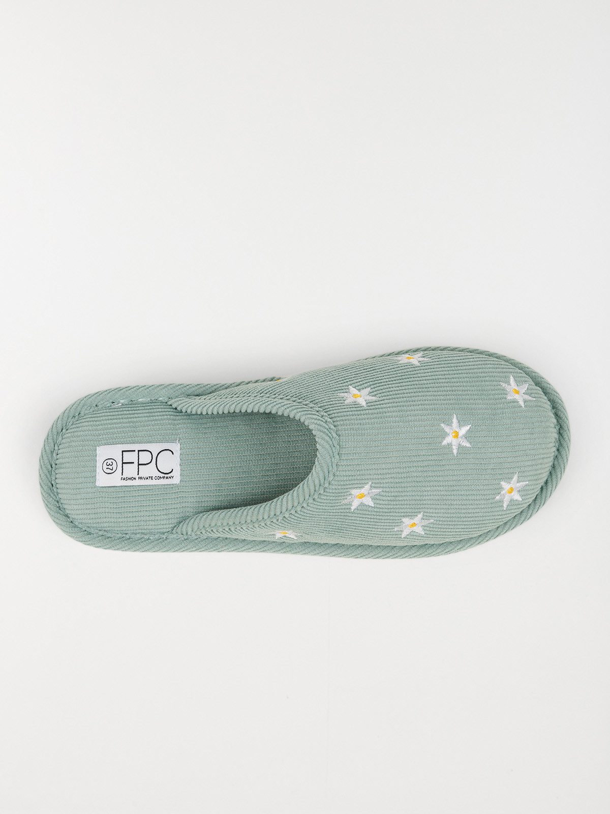 Chausson fleurs brodées femme (36-41) Chausson fleurs brodées femme (36-41)