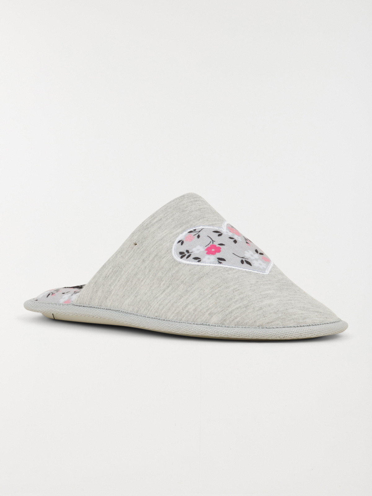 Chausson coeur fleuri femme (36-41) Chausson coeur fleuri femme (36-41)